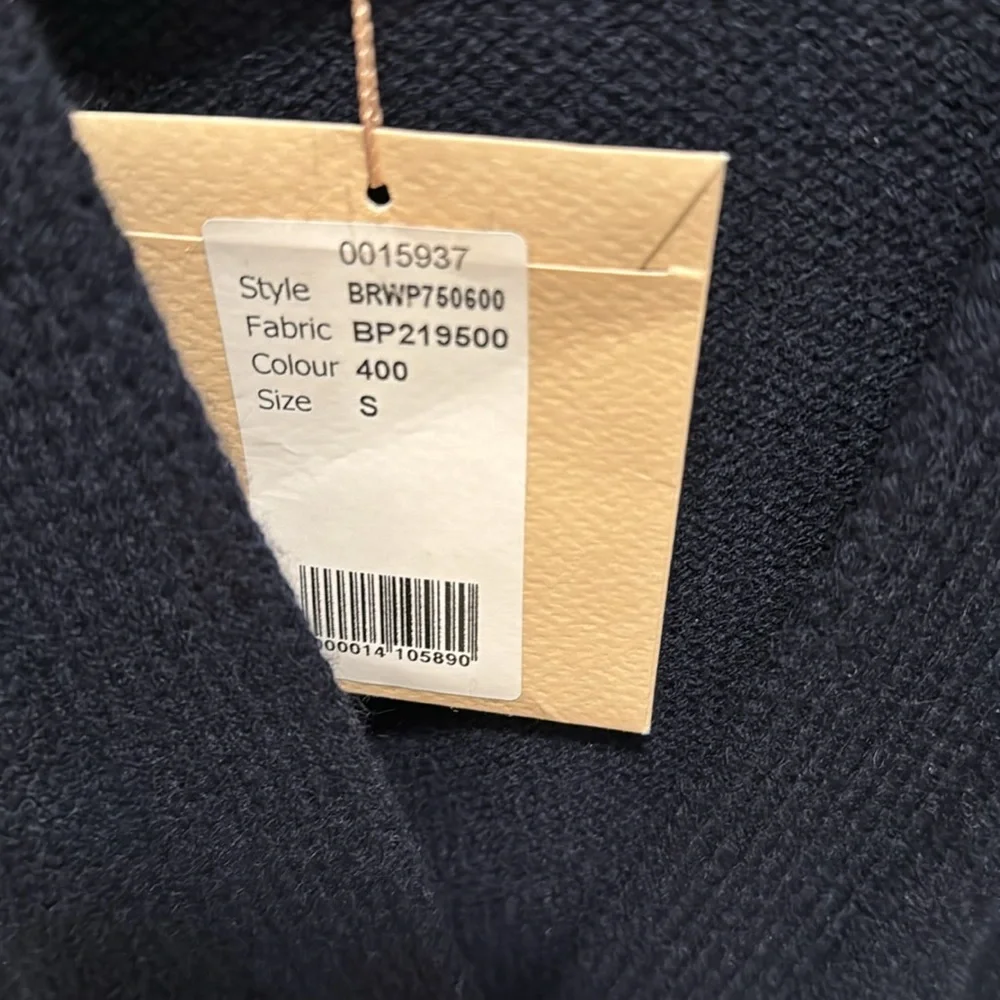 NWT Samira Belted Cashmere Cardigan By Brock Collection NAVY COLOR small - Picture 4 of 7